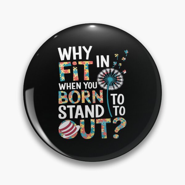 Item preview, Why Fit In Doctor Teacher Cat In Hat Cool Autism Awareness6  designed and sold by angolinnArt.