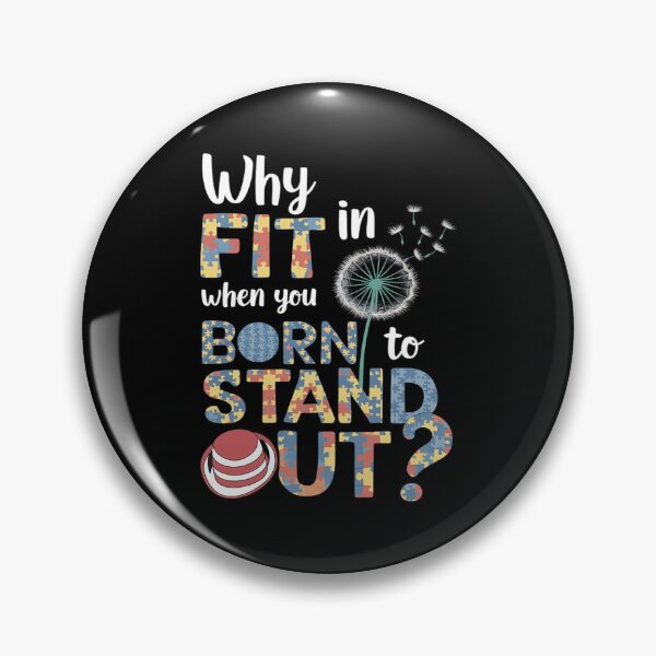 Item preview, Why Fit In Doctor Teacher Cat In Hat Cool Autism Awareness6 designed and sold by angolinnArt.