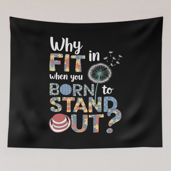 Item preview, Why Fit In Doctor Teacher Cat In Hat Cool Autism Awareness6 designed and sold by angolinnArt.