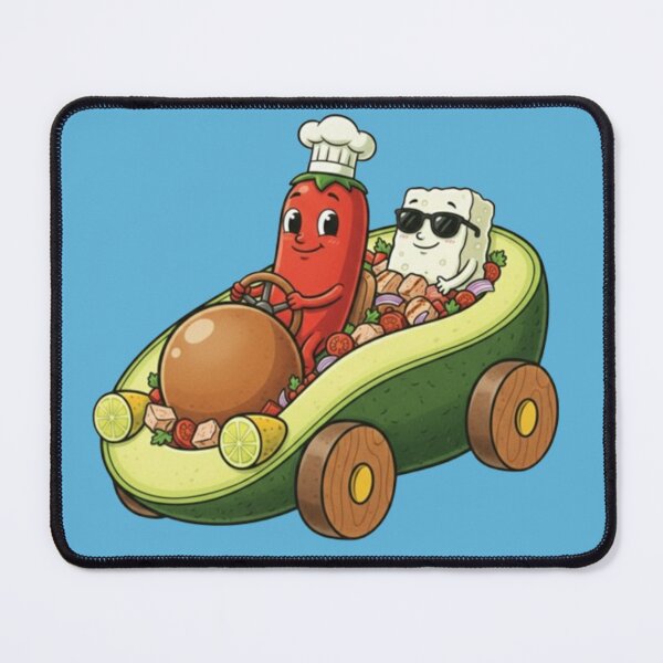 Item preview, Avocado Car – Whimsical Food Adventure designed and sold by Dogandesighn.