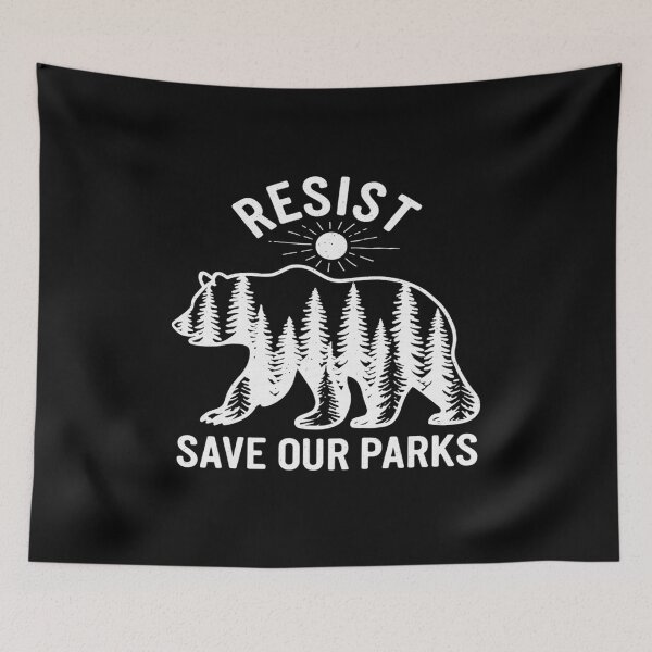 Item preview, Womens Resist Save Our Parks US National Parks Bear ALT Souvenir  designed and sold by angolinnArt.