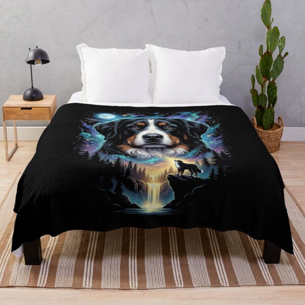 Item preview, Bernese Mountain Dog Galaxy Wolf Moon Pet Owner designed and sold by SofenArt.