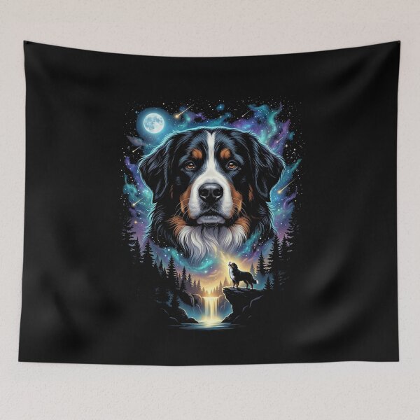 Item preview, Bernese Mountain Dog Galaxy Wolf Moon Pet Owner designed and sold by SofenArt.