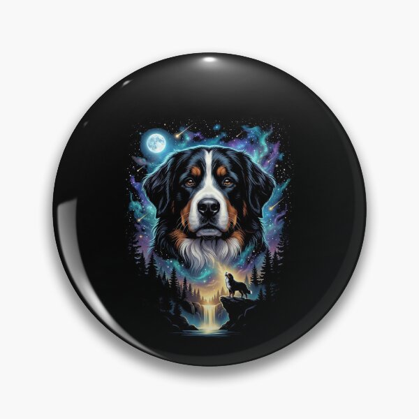 Item preview, Bernese Mountain Dog Galaxy Wolf Moon Pet Owner designed and sold by SofenArt.