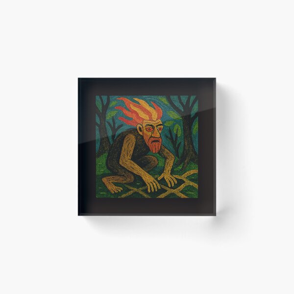 Item preview, Brazilian Guardian of the Forest: Dark Reinterpretation of Curupira #4 designed and sold by Helios Be. Lavsh.