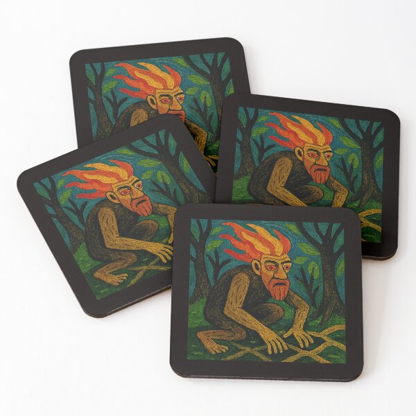 Item preview, Brazilian Guardian of the Forest: Dark Reinterpretation of Curupira #4 designed and sold by Helios Be. Lavsh.