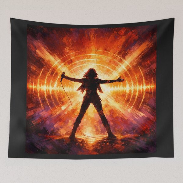 Item preview, Play Me Louder — Gen X Anthem | Retro Rock Power Silhouette designed and sold by GenX369.