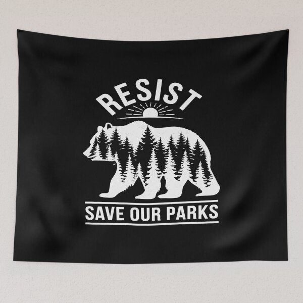 Item preview, Womens Resist Save Our Parks US National Parks Bear ALT Souvenir  designed and sold by angolinnArt.