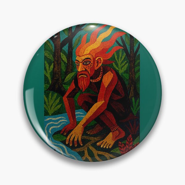 Item preview, Brazilian Guardian of the Forest: Dark Reinterpretation of Curupira #5 designed and sold by Helios Be. Lavsh.