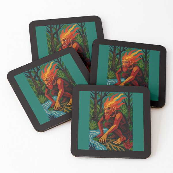 Item preview, Brazilian Guardian of the Forest: Dark Reinterpretation of Curupira #5 designed and sold by Helios Be. Lavsh.