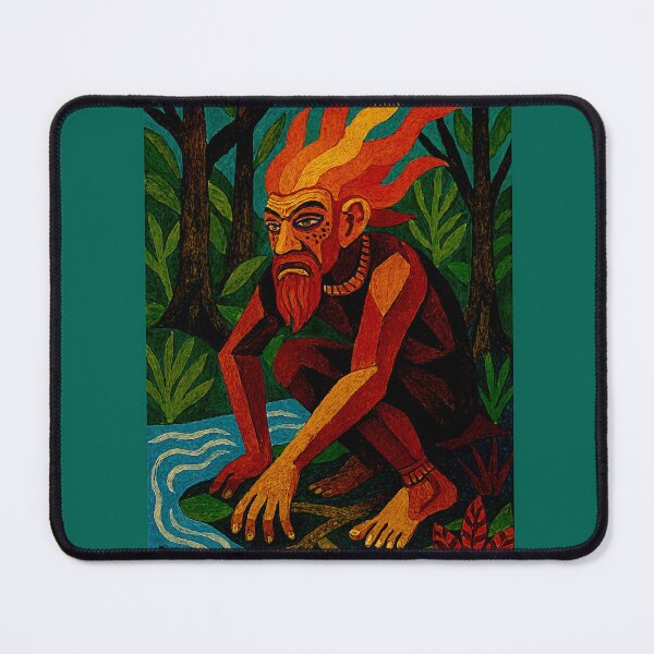 Item preview, Brazilian Guardian of the Forest: Dark Reinterpretation of Curupira #5 designed and sold by Helios Be. Lavsh.