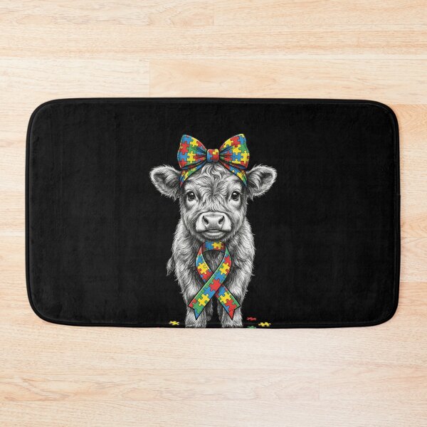 Item preview, Baby Cow Puzzle Piece Autism Awareness Advocate Support designed and sold by SofenArt.