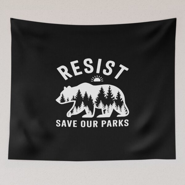 Item preview, Womens Resist Save Our Parks US National Parks Bear ALT Souvenir designed and sold by angolinnArt.