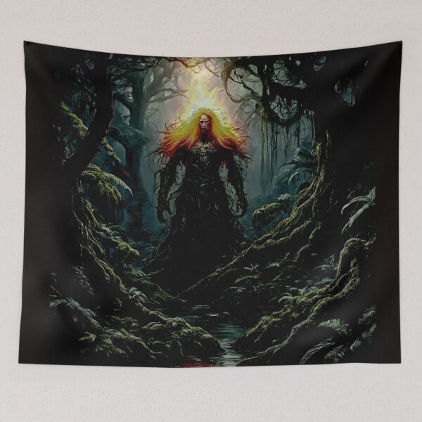 Item preview, Brazilian Guardian of the Forest: Dark Reinterpretation of Curupira #7 designed and sold by Helios Be. Lavsh.