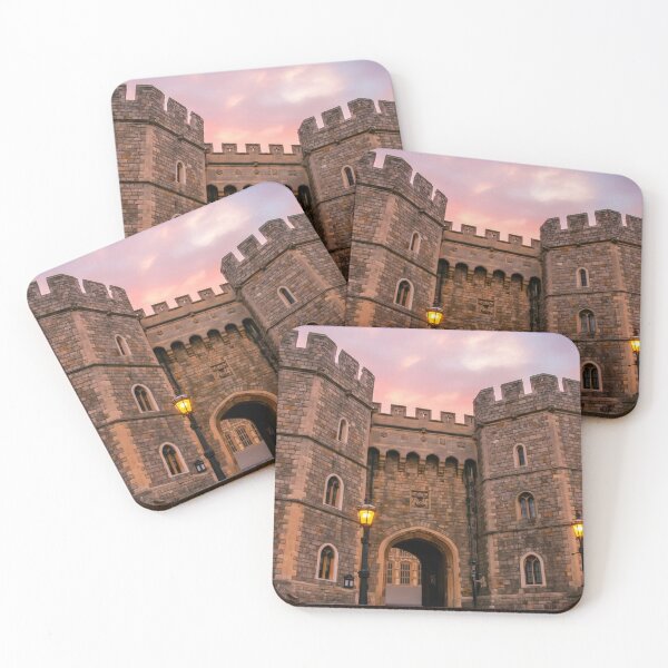 Item preview, Windsor Castle at Dusk | Berkshire England Historic Entrance | UK Royal Landmark Photography designed and sold by ThatSurreyLife.