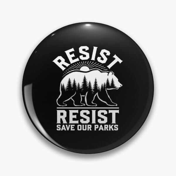 Item preview, Resist Save Our Parks Alt US National Parks Bear Nature designed and sold by angolinnArt.