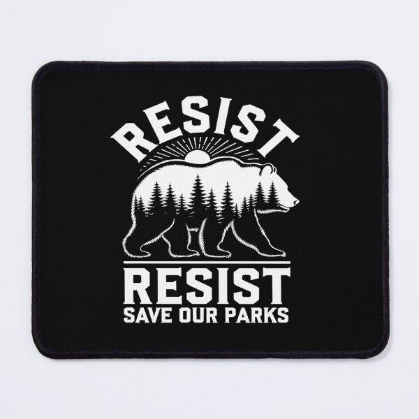 Item preview, Resist Save Our Parks Alt US National Parks Bear Nature designed and sold by angolinnArt.