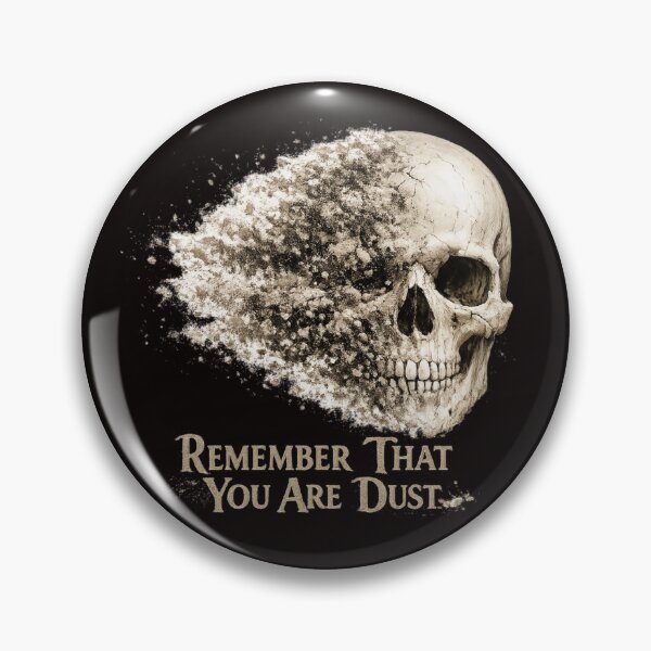 Item preview, Remember That You Are Dust – Skull Dissolving into Ash designed and sold by FrameFlow.