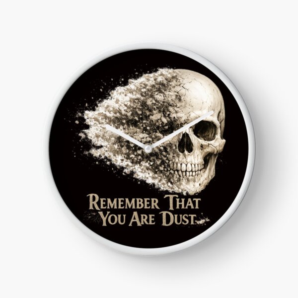 Item preview, Remember That You Are Dust – Skull Dissolving into Ash designed and sold by FrameFlow.
