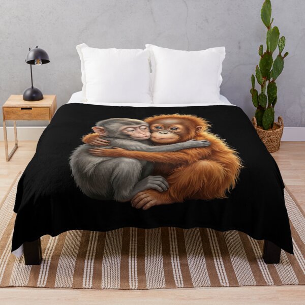 Item preview, Baby Monkey Orangutan Hug Friends designed and sold by SofenArt.