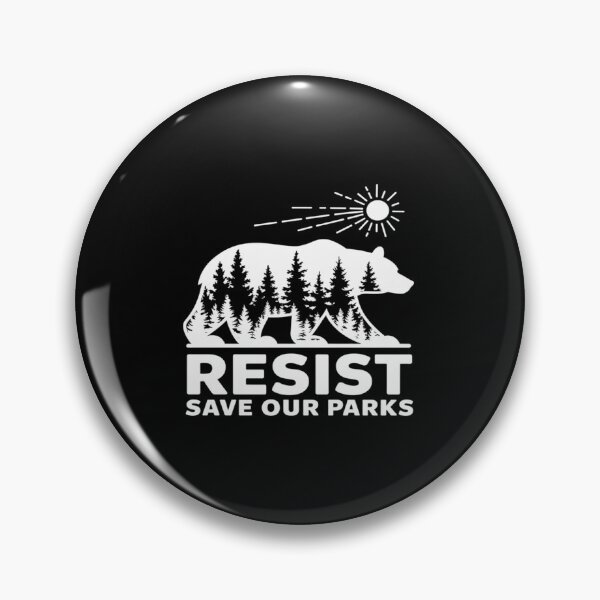 Item preview, Resist Save Our Parks Alt US National Parks Bear Nature designed and sold by angolinnArt.