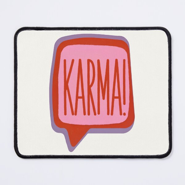 Item preview, Karma Speech Bubble Minimalist Typography Illustration designed and sold by Kunst&Kontrast.