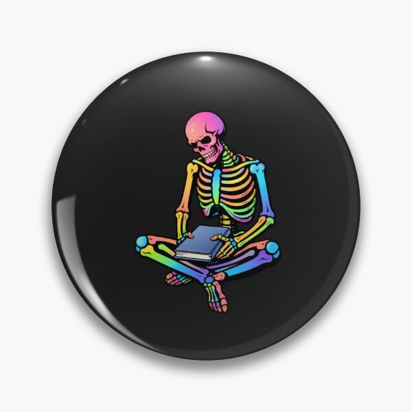 Item preview, Silent Introvert Skeleton – Minimal Book Lover Aesthetic Art designed and sold by ColorSplash123.