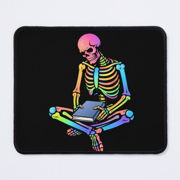 Item preview, Silent Introvert Skeleton – Minimal Book Lover Aesthetic Art designed and sold by ColorSplash123.