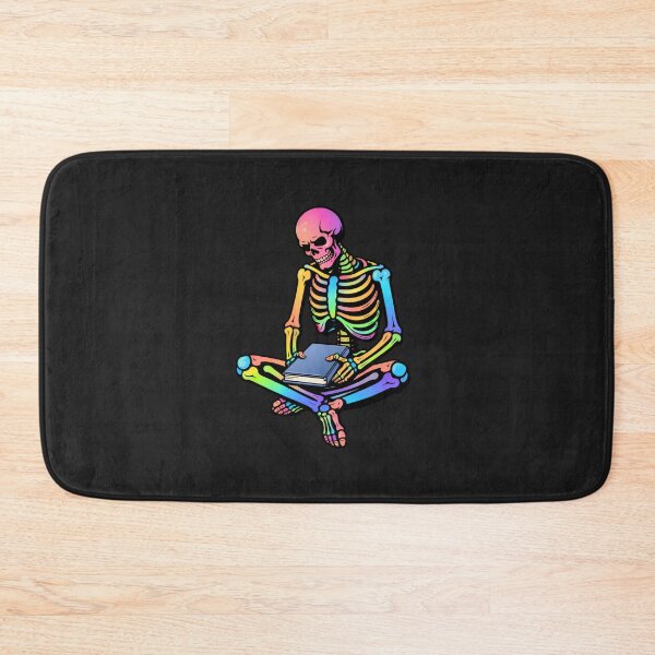 Item preview, Silent Introvert Skeleton – Minimal Book Lover Aesthetic Art designed and sold by ColorSplash123.