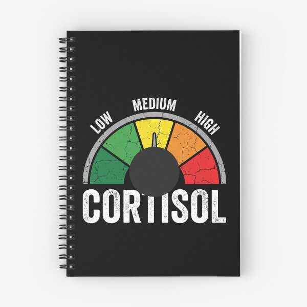 Item preview, Low Medium High Cortisol Stress Hormone Biology Humor designed and sold by SofenArt.