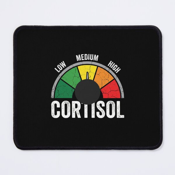 Item preview, Low Medium High Cortisol Stress Hormone Biology Humor designed and sold by SofenArt.