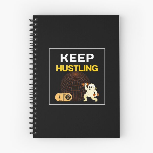 Item preview, Keep Hustling – Minimal Motivational Typography Shirt designed and sold by Mouad-Doadi.