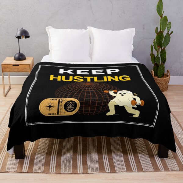Item preview, Keep Hustling – Minimal Motivational Typography Shirt designed and sold by Mouad-Doadi.