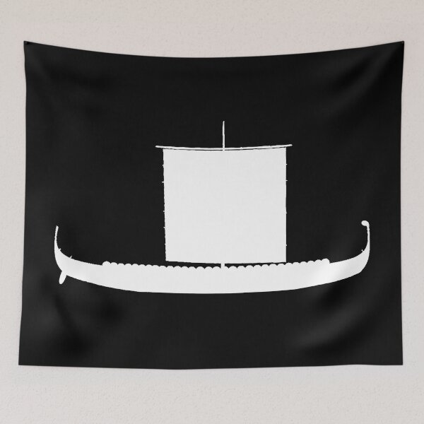 Item preview, Viking White Longship designed and sold by Murph's Images.