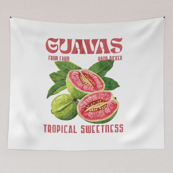 Item preview, Tropical Guavas Vintage Botanical Poster - Exotic Fruit Art designed and sold by Krasnovaovaova.