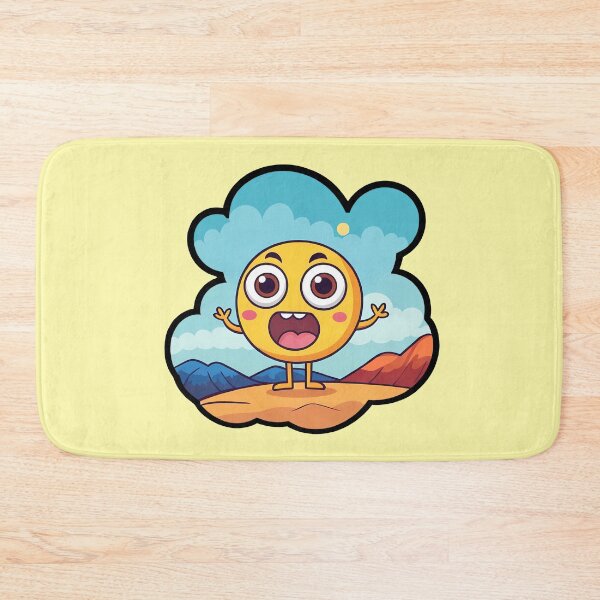 Item preview, Super Excited Smiley Face | Happy Enthusiastic Cartoon Character designed and sold by DesignsByDessie.
