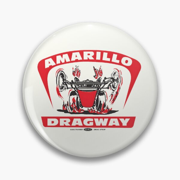 Item preview, 1960s Amarillo Dragway emblem designed and sold by retropetrol.