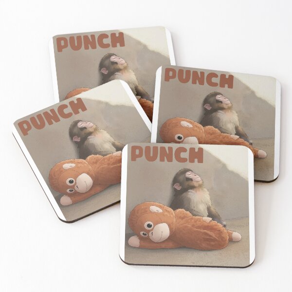 Item preview, Viral Punch Monkey Zen Moment Funny Meme Illustration designed and sold by PixelWaveBD.