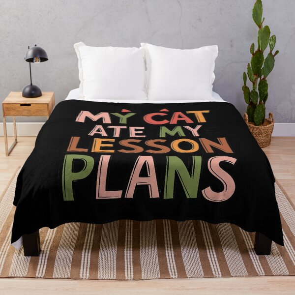 Item preview, My Cat Ate My Lesson Plans Teacher Sarcastic designed and sold by joyouartArt.