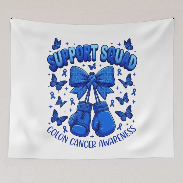 Item preview, Support Squad Colon Cancer Awareness Fight Strong Warrior Supporter designed and sold by SofenArt.
