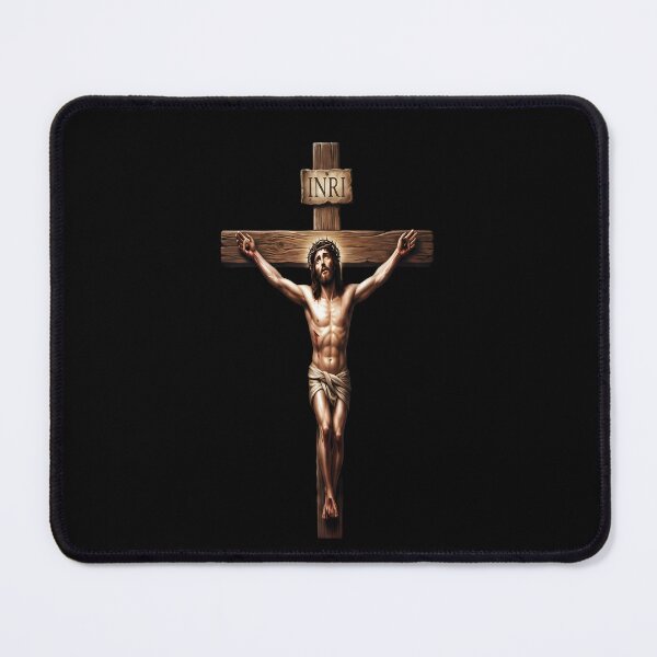 Item preview, Realistic Jesus Christ Crucifixion On The Cross INRI designed and sold by Dakson Design - Fantasy Art.