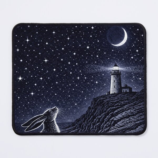 Item preview, New Moon Hare and lighthouse designed and sold by chihuahuashower.