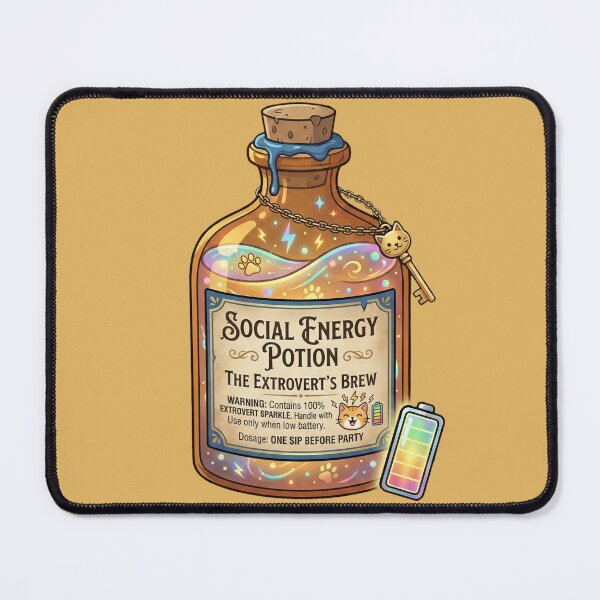 Item preview, The Introvert's Social Energy Potion designed and sold by MythoWorldddd.