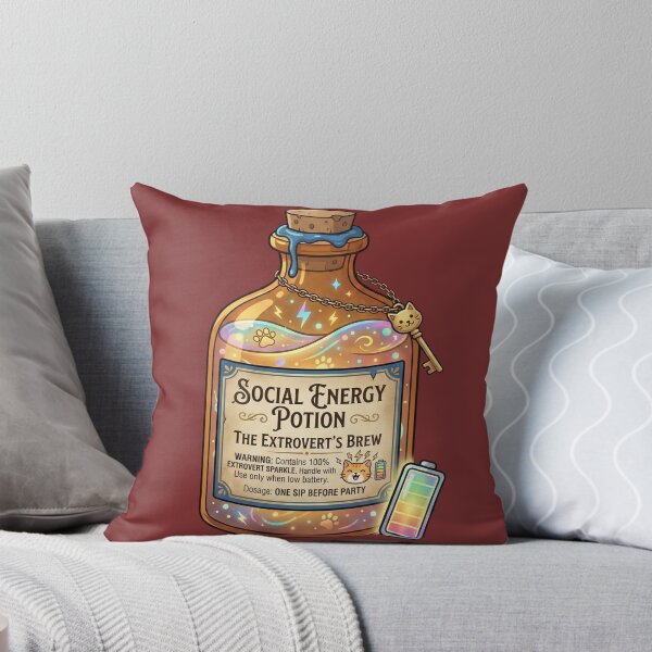 Item preview, The Introvert's Social Energy Potion designed and sold by MythoWorldddd.