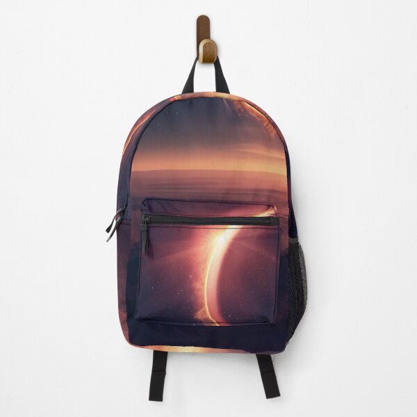 Item preview, Solar Eclipse Hanging Above a Calm Planet designed and sold by QuantumDrift.