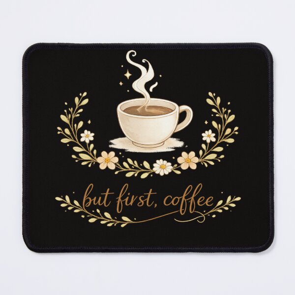 Item preview, But First Coffee Minimal Floral Design designed and sold by Tadeusz1.