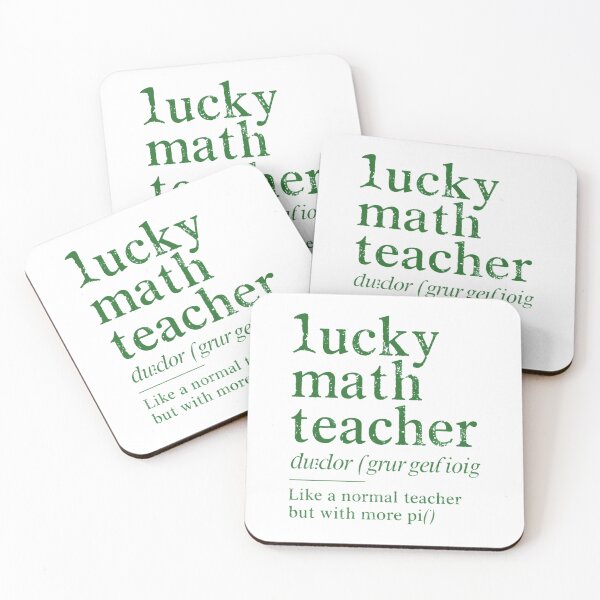 Item preview, Lucky Math Teacher Definition designed and sold by SignumShop.