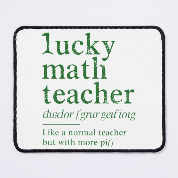 Item preview, Lucky Math Teacher Definition designed and sold by SignumShop.