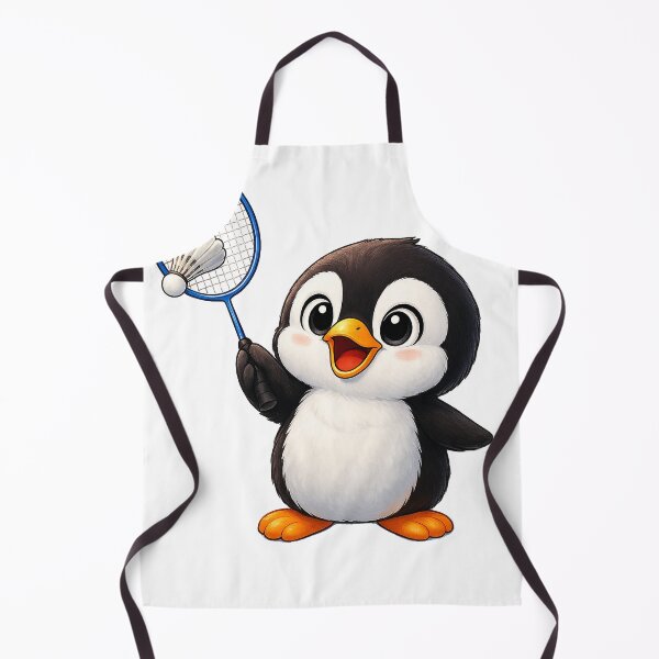 Item preview, Penguin playing badminton designed and sold by Wouter233.