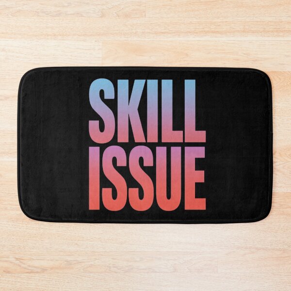 Item preview, Skill Issue Funny Gaming Meme Gradient Typography Design designed and sold by Katzpy.